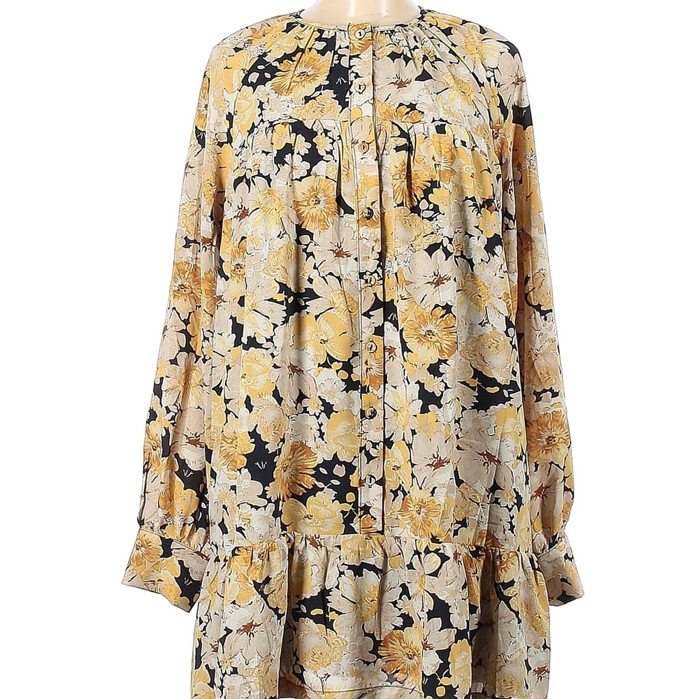 Moodie Floral Print Dress with Sleeves